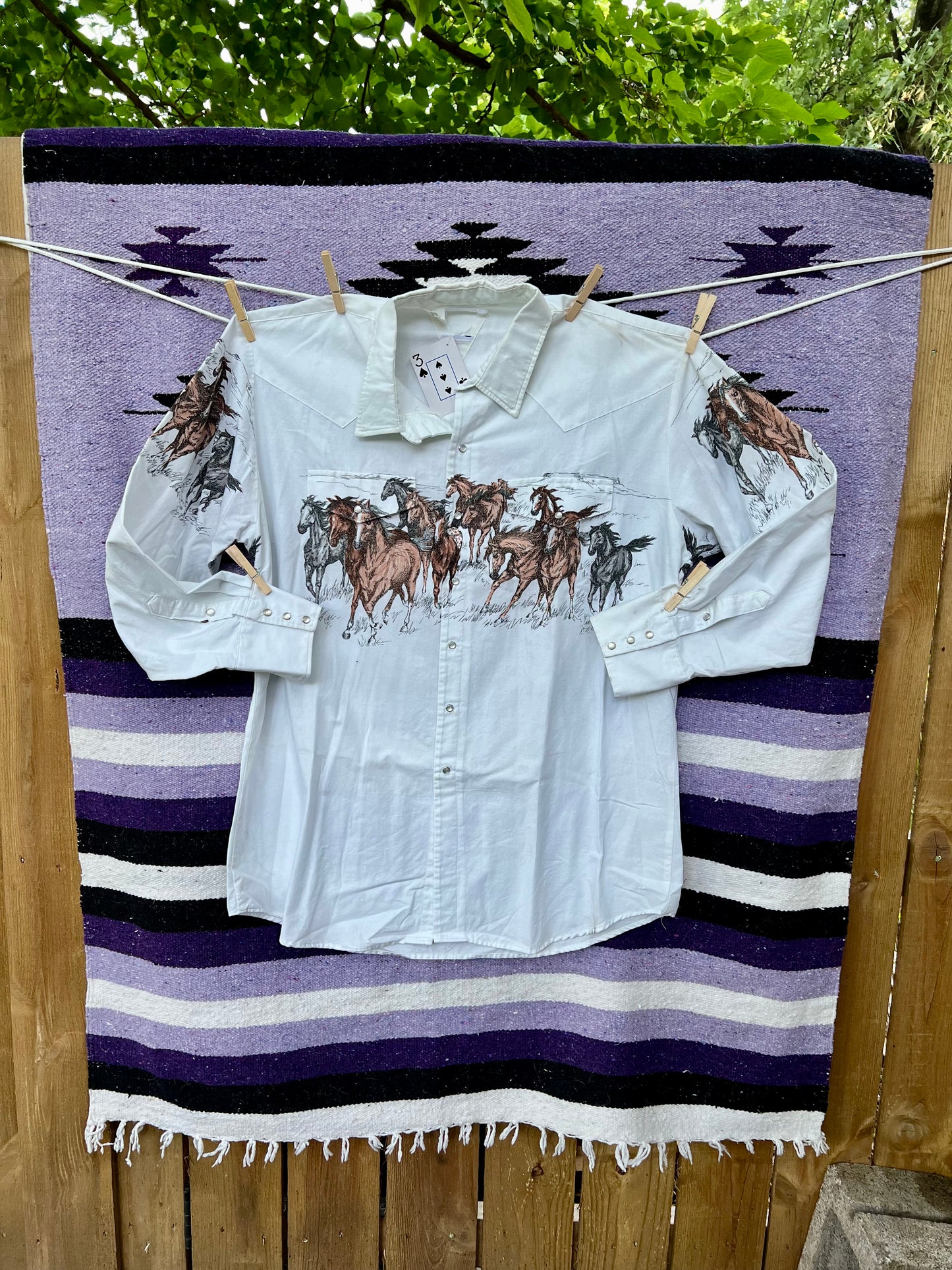 Horses are Faster ~ Vintage Roper Pearl Snap Shirt