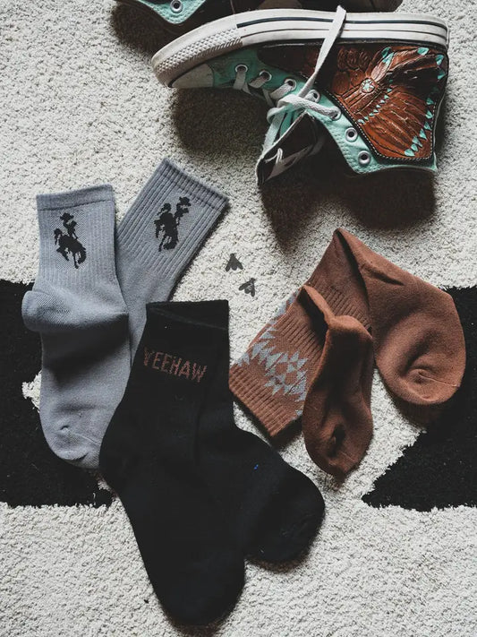 Sock Em Silly Western Socks - WESTY