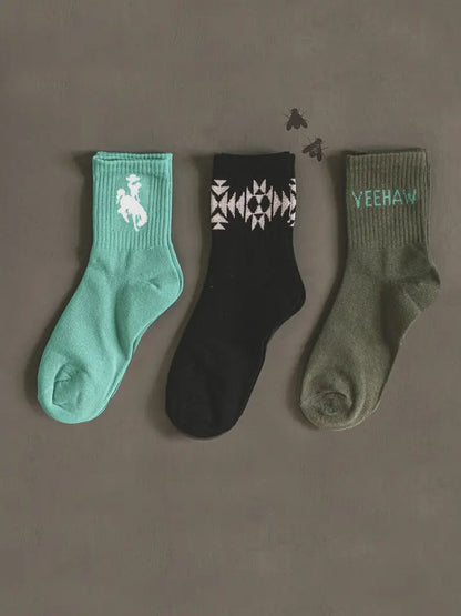 Sock Em Silly Western Socks - KINGMAN