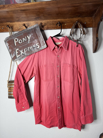 Vintage Red Head Button-Up Shirt