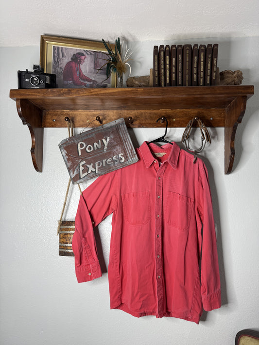Vintage Red Head Button-Up Shirt