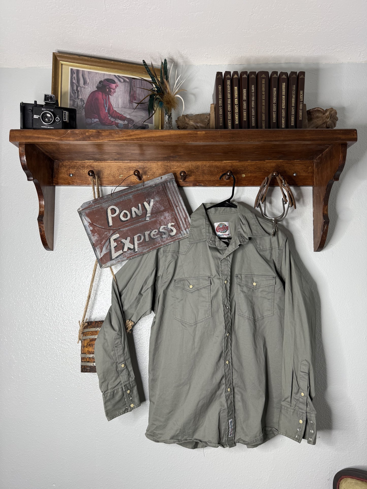 Vintage Cowboy Workwear Pearl Snap Shirt