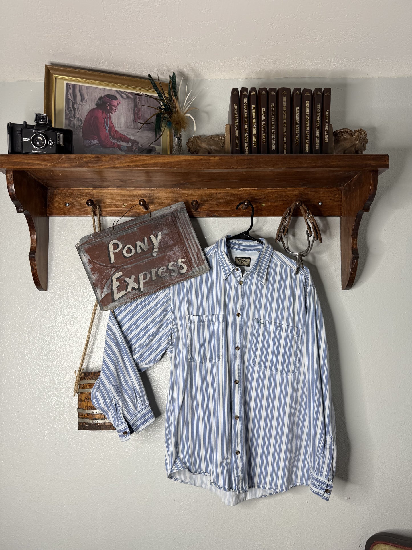 Vintage AM FM Button-Up Shirt