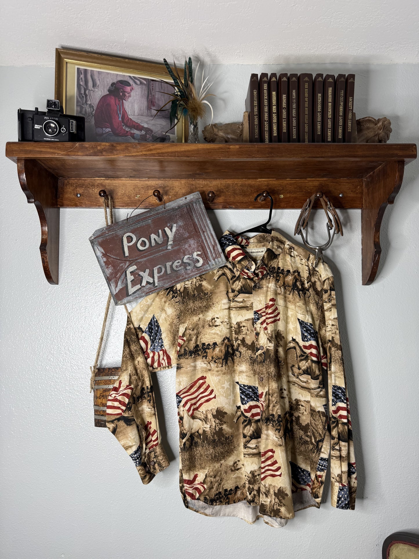 Vintage Bit & Bridle Button-Up Shirt