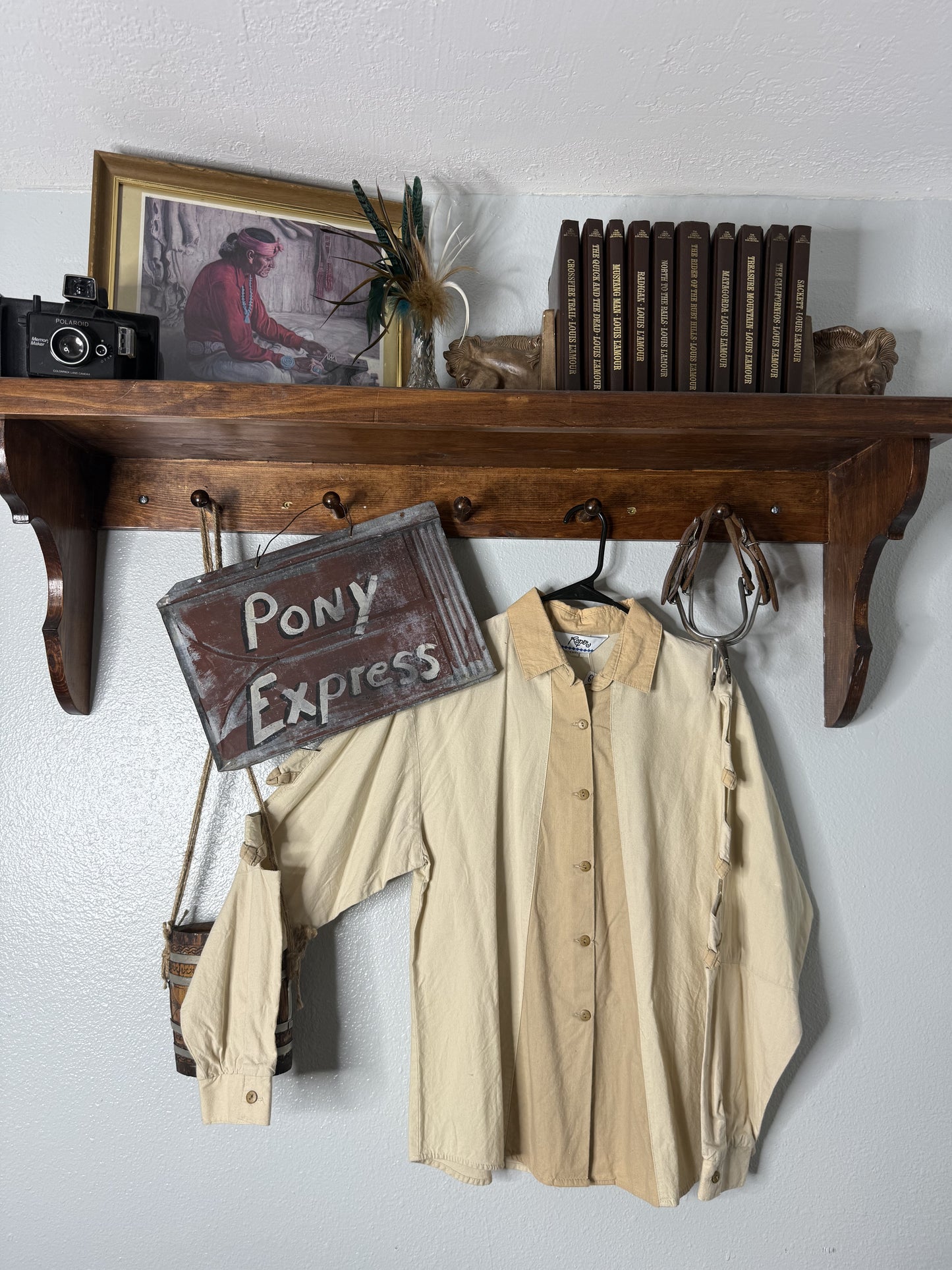 Vintage Roper Peek-A-Boo Sleeves Button-Up Shirt