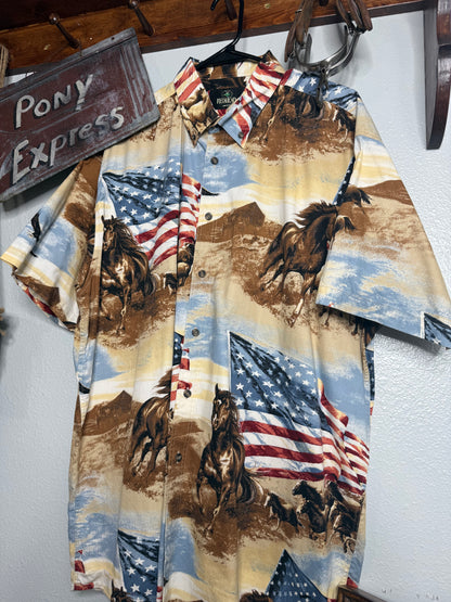 Vintage RedHead Button-Up Shirt