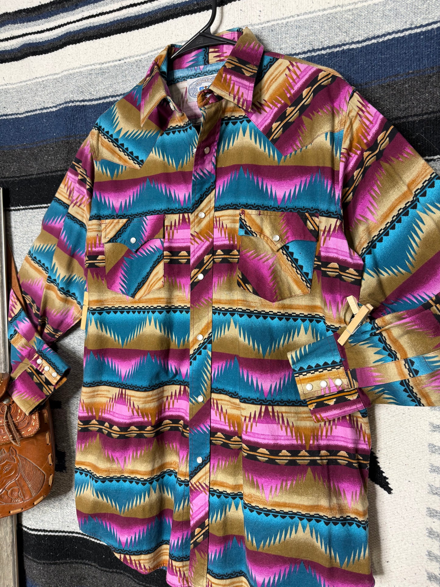 Vintage Authentic Western Wear Pearl Snap Shirt