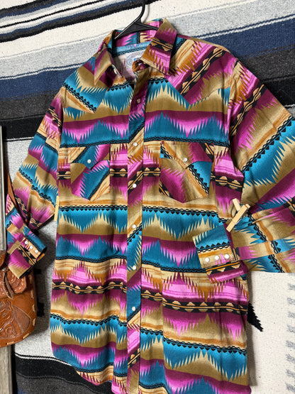 Vintage Authentic Western Wear Pearl Snap Shirt