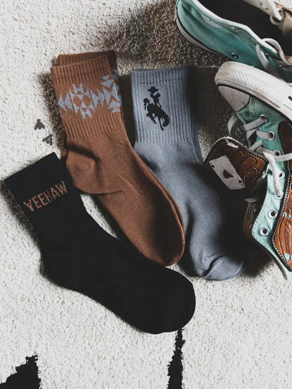Sock Em Silly Western Socks - WESTY